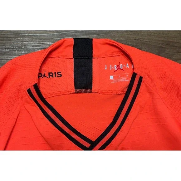 Nike Jordan Paris Saint-Germain PSG 19/20 Mbappe #7 Vaporknit Soccer Jersey Sz L - Picture 6 of 13